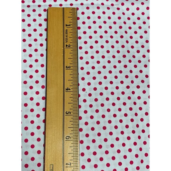 Pink Polka Dot Fabric by David Textiles Inc. 1/2 Yard 44" Wide Cotton Sewing - Picture 4 of 6